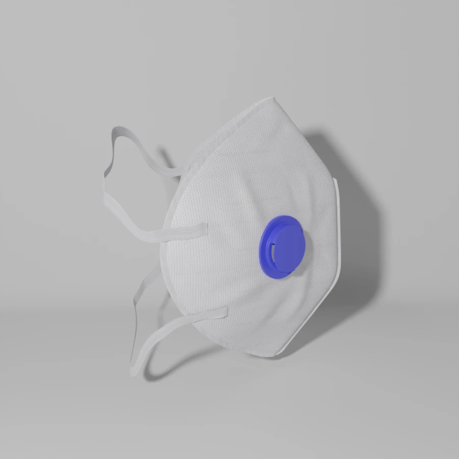 Personal respiratory protection equipment against aerosols Respirator of the trade mark UFR. UFR 202 C V protection class FFP2