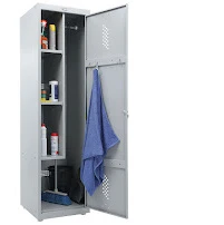 Metal single-leaf cupboard for household equipment MGS5.103