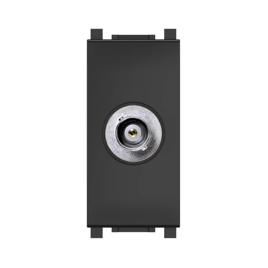 CADUCEUS ALING Experience Audio/Video BNC/BNC flush-mount socket, 1M, black (soft touch), Art. 74282.?1