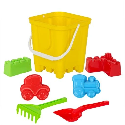Sand set "Palace" (4 moulds, scoop, rake, bucket)