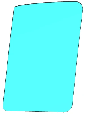 GAZ Business front door window (colour C), (left) Code 00531TDR03001
