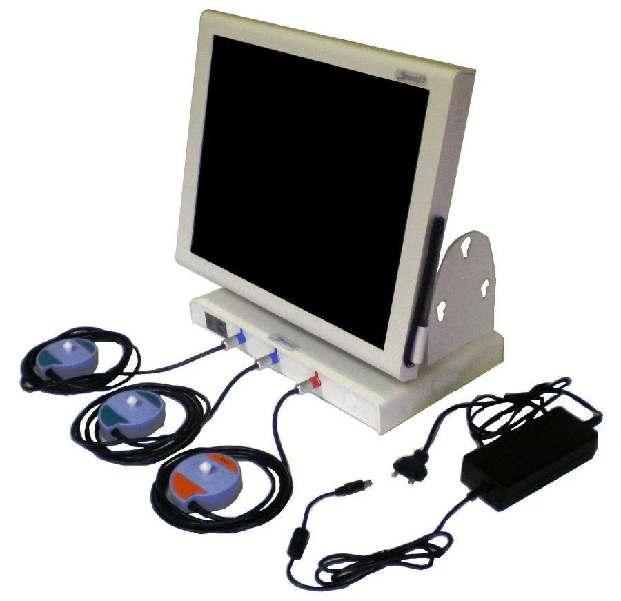 Fetal monitor: automated cardiotocograph "Unikos-03" with accessories stationary