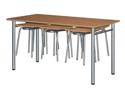 School dining table (with 6 chairs)