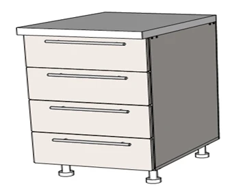 Serving table Type 2 (with drawers)