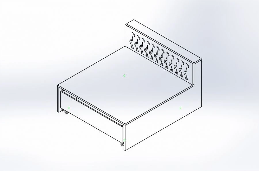 Wooden podium