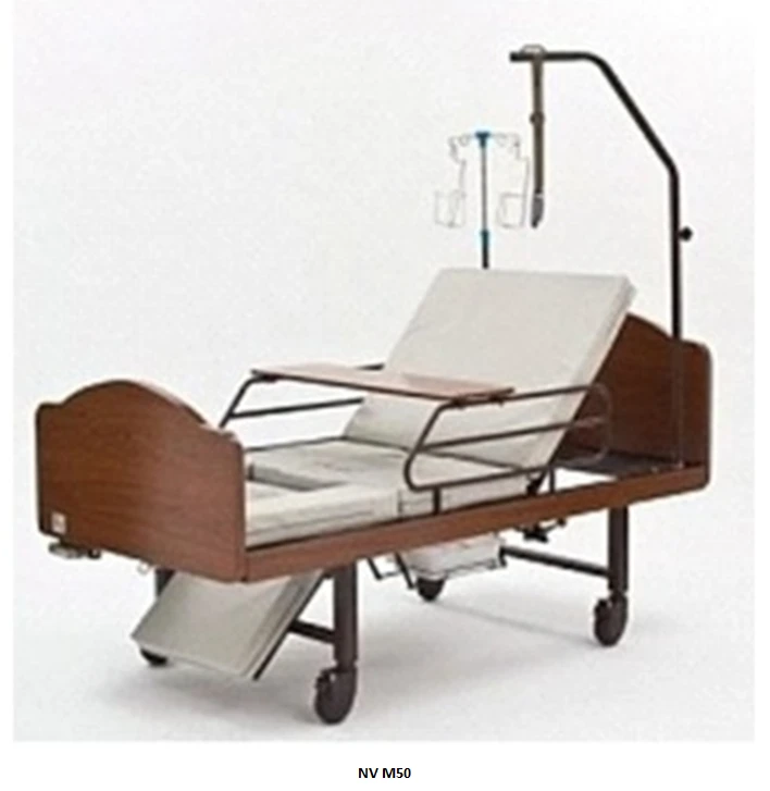 Functional medical bed with toilet unit MET, version NV M50