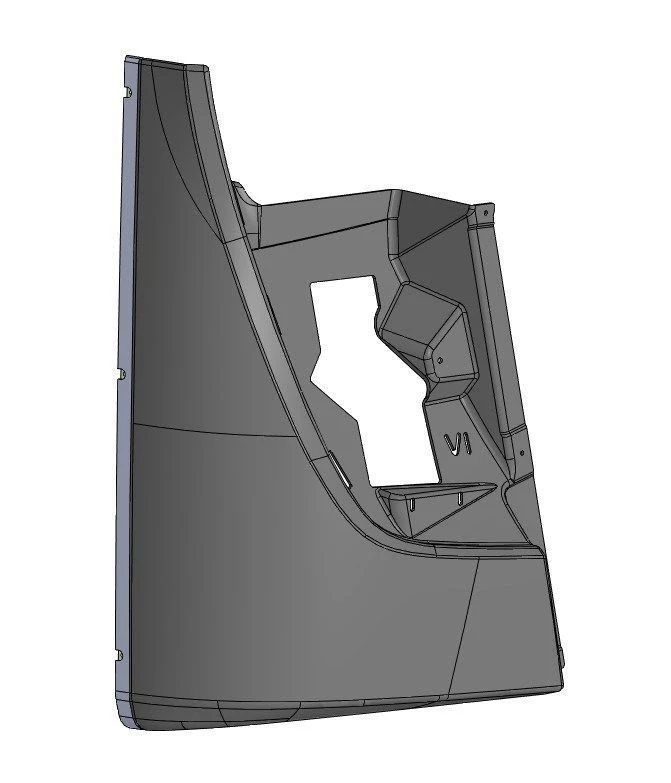 5299-401-5302532-13 SB/OR Right-hand corner trim assembly