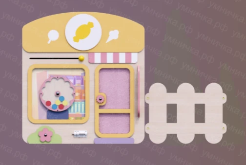 Decorative and developmental panel "Sweets shop" PMG-0??