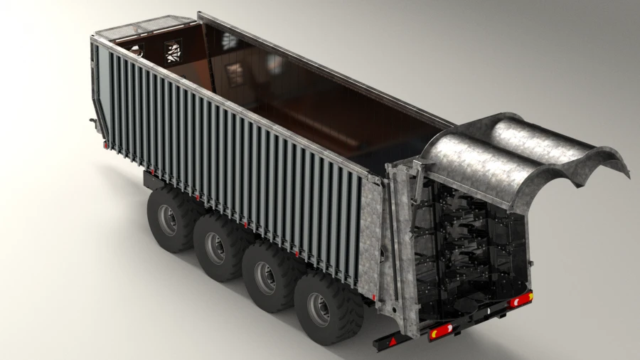 Tractor semitrailer retractable PTV-4101
