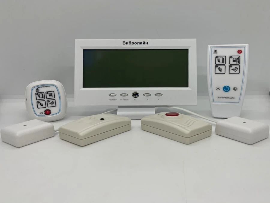 Sound alarm device digital wireless with vibration and light indication "Vibroline": SV-NPB-1111