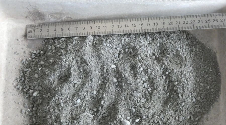 Sand from crushing sands for production of crushed stone with grain size up to 5 mm for road construction from metamorphic rocks