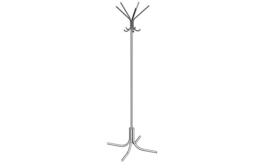 Floor coat rack. Model: B-1