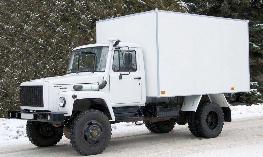 Truck with diesel engine (general purpose van), with tachograph, type 37121, modification 371210 on the basis of