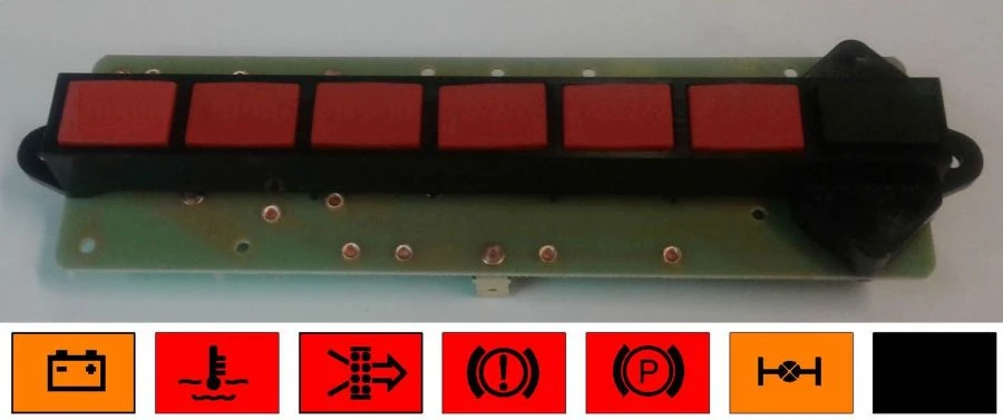 Block of control lamps 2312.3803-01