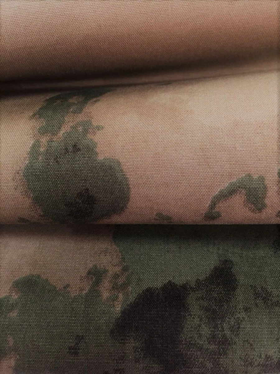 Polyamide fabric with elastane (polyurethane) Suzdal S KMF, with windproof (silicone encapsulation) and water-repellent finish,