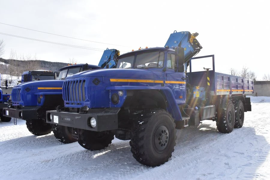 Special cargo truck with CMU produced by INMAN JSC, on URAL 4320-0911-60, 4320-0911-62, 4320-0911-70, 4320-09 chassis.
