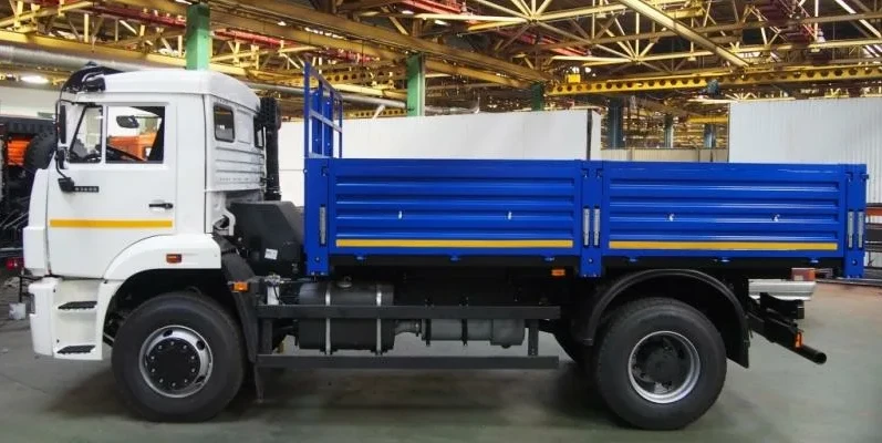 Specialised flatbed truck model 336991 on KAMAZ 53605 chassis