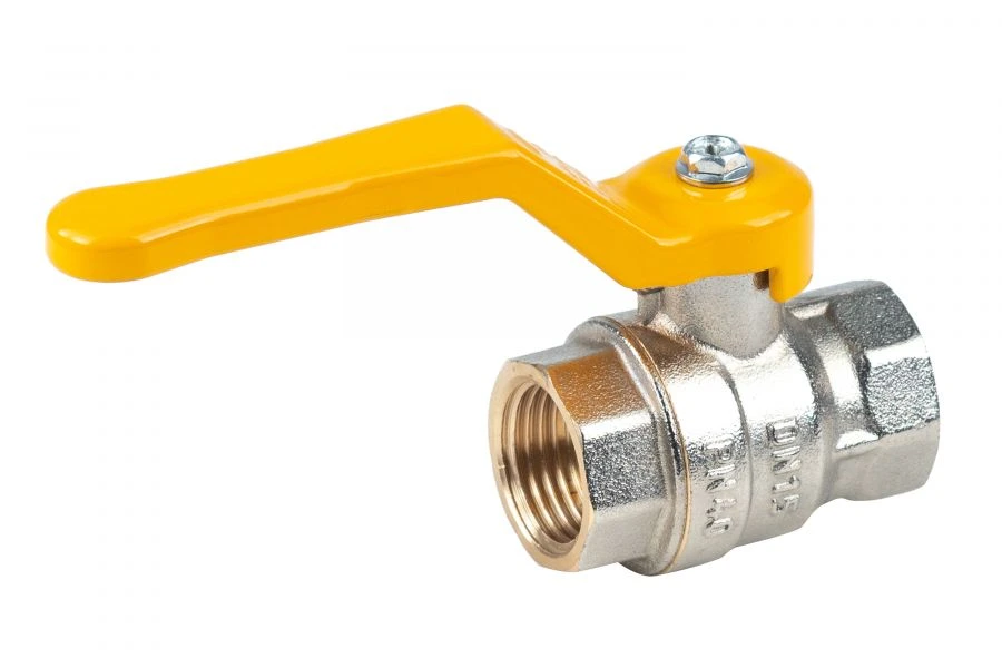 Gas ball valve nickel-plated Dist, series "Expert" DN20 3/4" BP-BP, H212P
