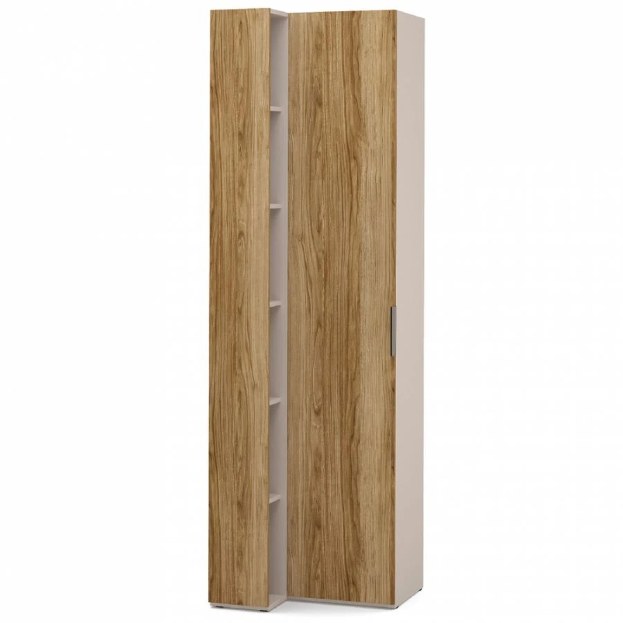 "SOHO" FBE-02.DS/DT, Transitional cupboard (oak) with shelf unit (oak) 608/400 from the set of modular furniture "SOHO".
