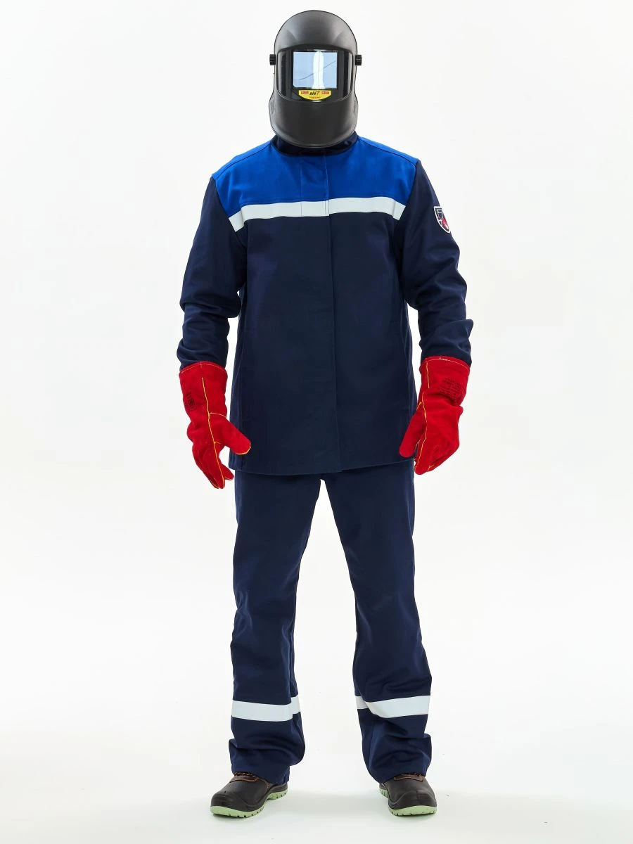Welder's suit Veld-SOP 2 class of protection trousers, t.blue/ cornflower , art. 87481946.