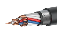 Control cable of KPBPng(A)-NF grade with copper conductors, with insulation and sheathing made of halogen-free polymer compositi