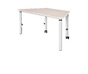 Pupil's trapezoidal desk adjustable in height r. g. 3-5. (School furniture brand "Interior" series "TDI School")