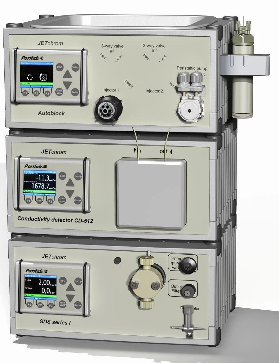JETchrom liquid ion chromatograph with one measurement channel