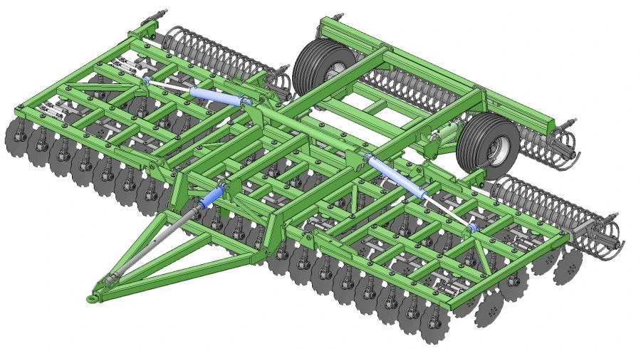 Semi-trailed disc harrow BDM-8x4PK