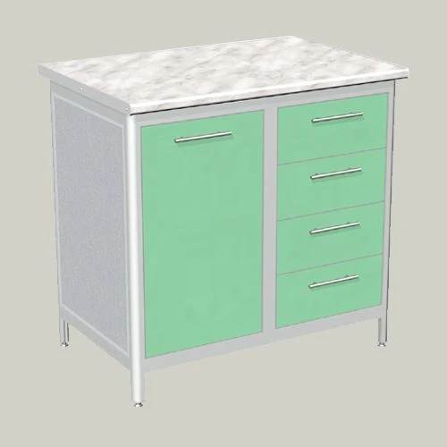 Single-door cabinet with four drawers model LTL-5