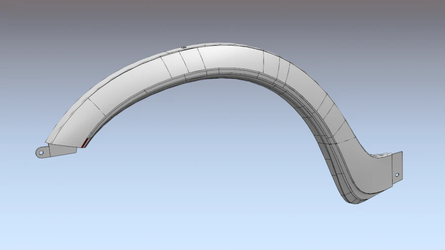 Front wing arch left 3302-8403027-20
