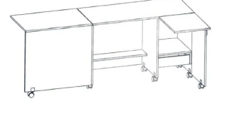 Table for sewing equipment (Trade mark Alliance-S)