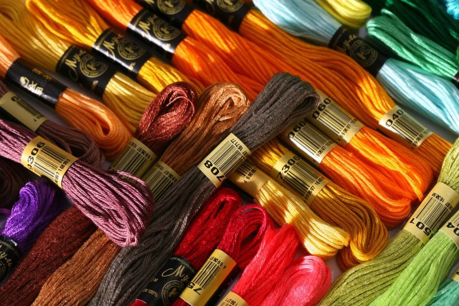 Cotton embroidery thread Mouliné