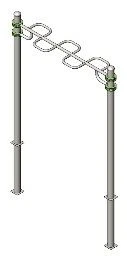 Exercise apparatus AKS-713 U-shaped handwalk