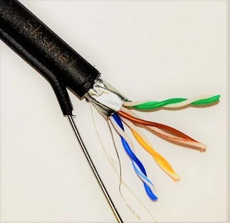Skynet Premium FTP cable Skynet Premium FTP cat 5e PE 4x2x0,51 Cu Outdoor Steel Rope TU 3574-001-49375579-2016