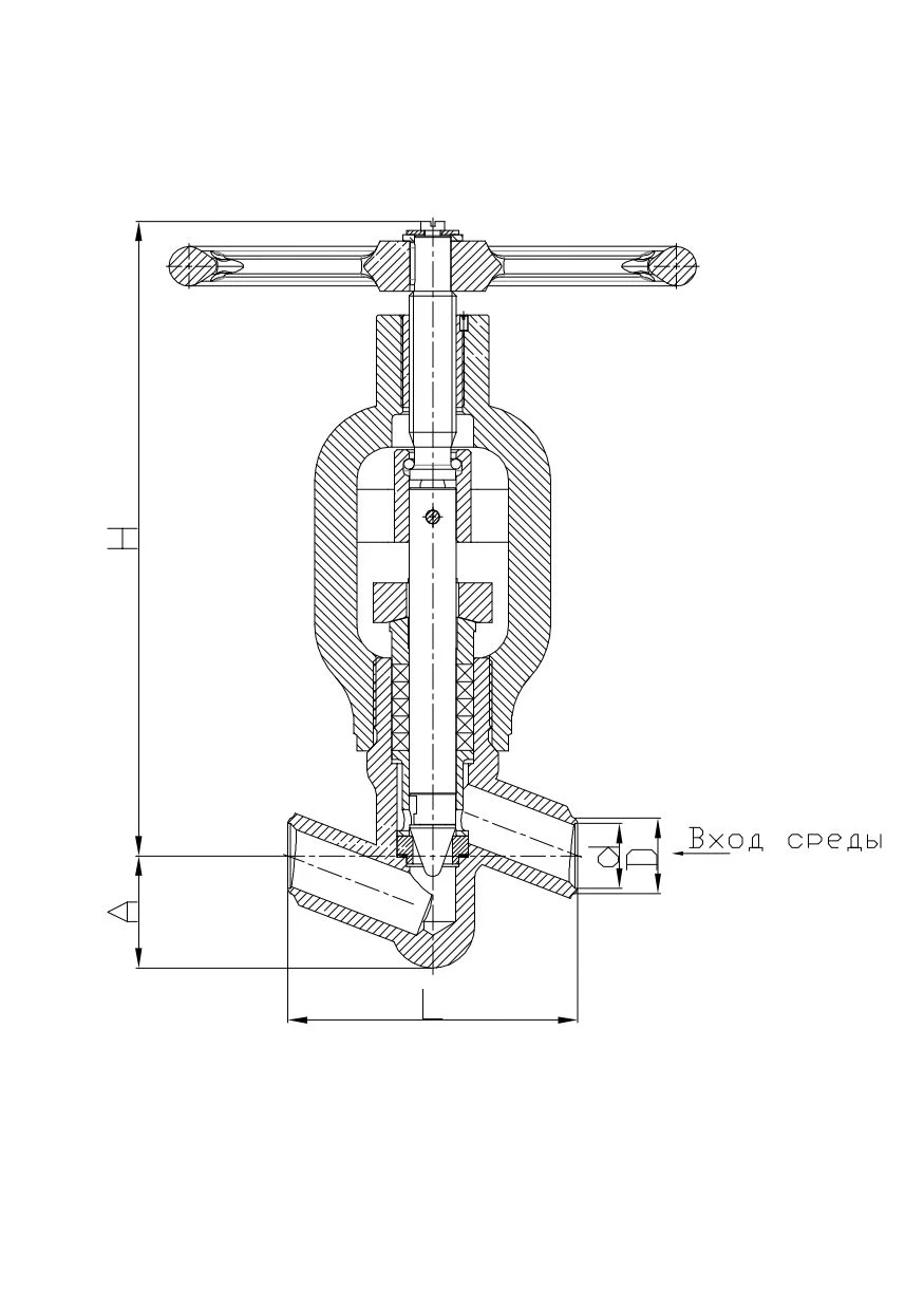 Shut-off/shut-off-regulating valves of KZ/KZR series 104 DN 10 to 65 mm, Pp up to 37,3 MPa, medium temperature up to 280?C under