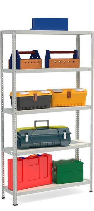Metal shelf reinforced shelving unit model STF Shelf 1035-1.8