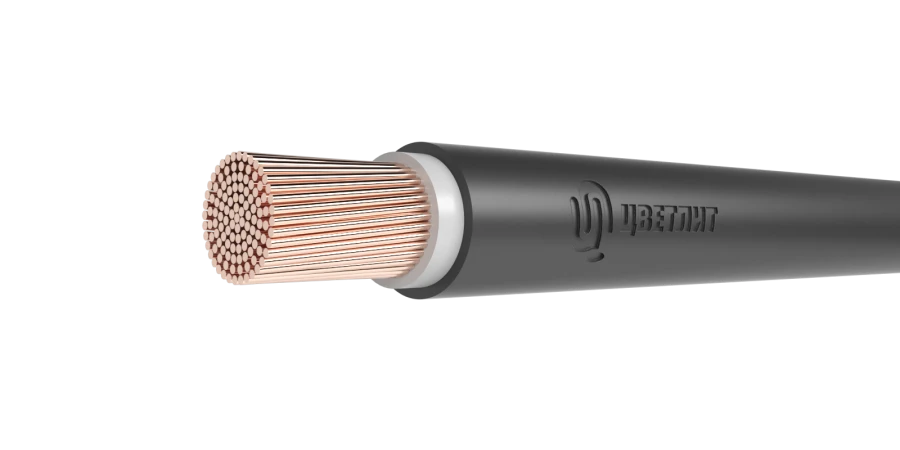 Flexible wires for electrical installations, with insulation and sheathing made of halogen-free polymer compositions, for voltag