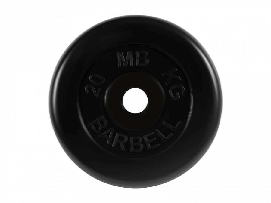 MB-PltB51-20 Standard rubber disc, black, 51 mm, 20 kg