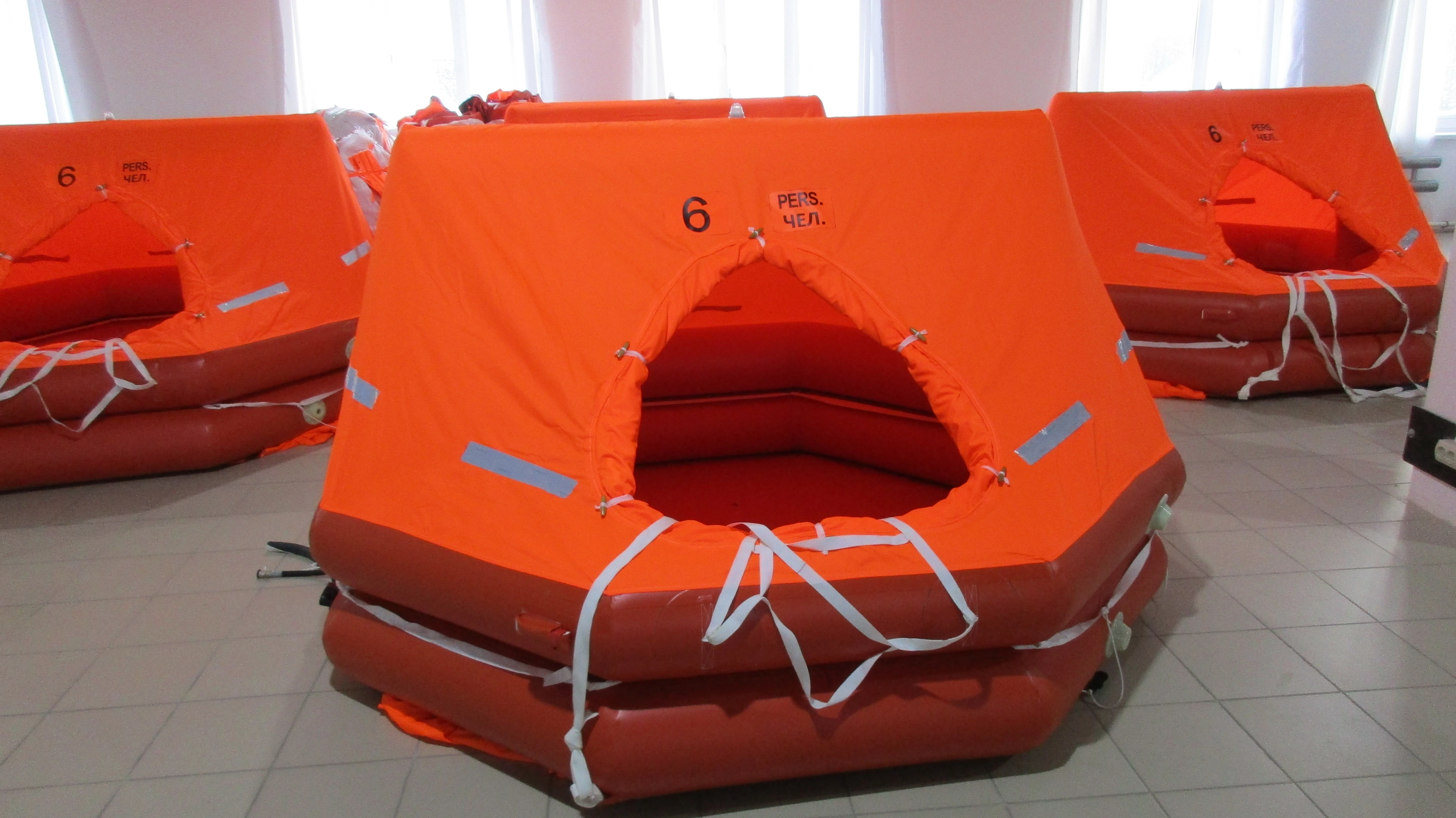 Close-Up of Raft