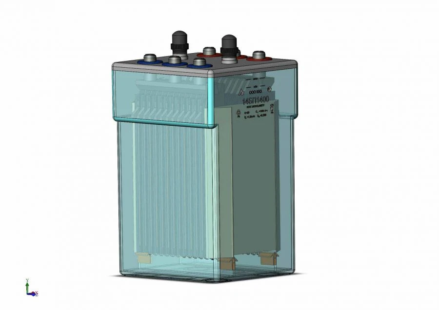 Lead stationary battery 14BP1400 (14GroE1400)