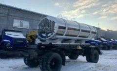 Tank trailer for transporting drinking water and food liquids type 9036A1 (tyres 385/65R22,5; trailer axles 1201-2410002 or 1202