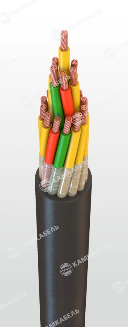 Marine cables, not spreading combustion, halogen-free, flame-retardant for voltage 0,45/0,75 and 0,6/1 kV of KNRPEN grade