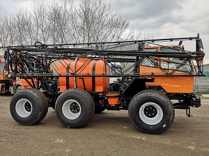 Self-propelled sprayer-spreader TUMAN-2M, complete with replaceable technological equipment (boom sprayer TUMAN-2).