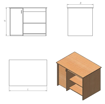 Physics demonstration table (SDF series)