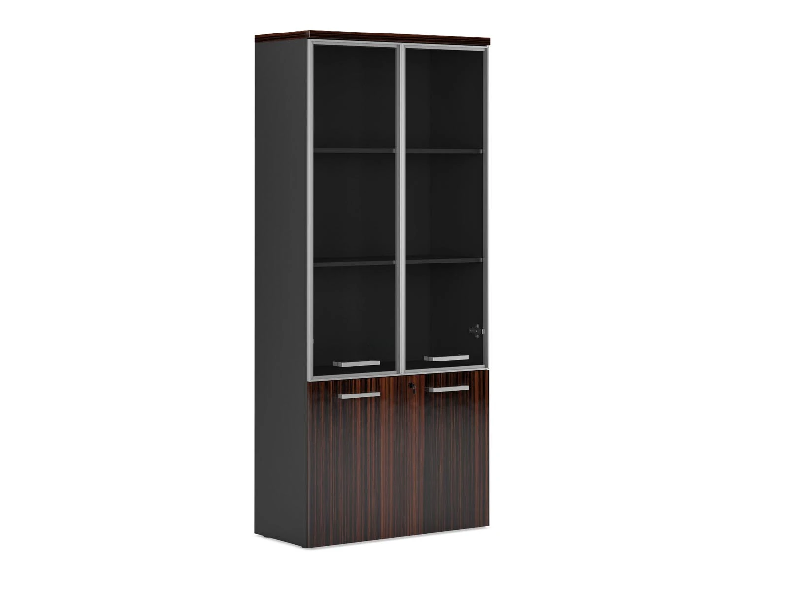 Combination cupboard (doors in aluminium frame), item no. FLL331