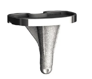 Tibial component, size 2: 2/69 mm (with rotating platform), 19.02.069