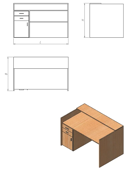 Demonstration attachable table (SDP series)