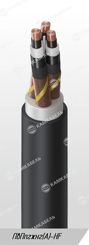 Power cable with copper conductors insulated with cross-linked polyethylene for voltage 6, 10, 15, 20, 30 and 35 kV grade PvPpgj