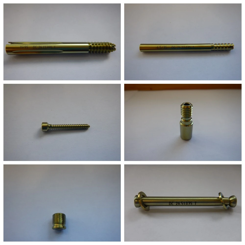 Implant system for intramedullary osteosynthesis of the femur.