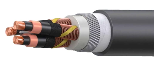 Power cables with copper conductors insulated with ethylene-propylene rubber for voltage 0,66, 1, 3 kV of Vz-ReBPng(A)-HF-HL gra